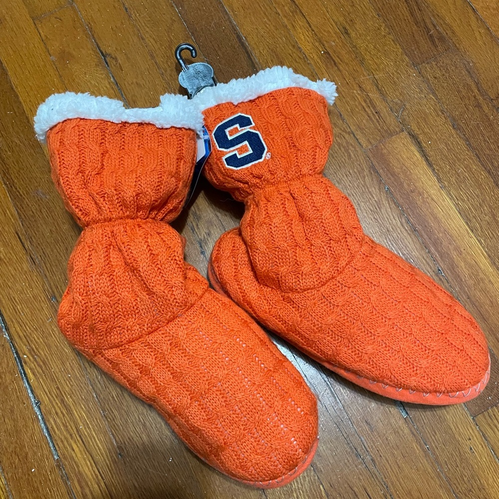 Syracuse Orange Knit Women's Slippers